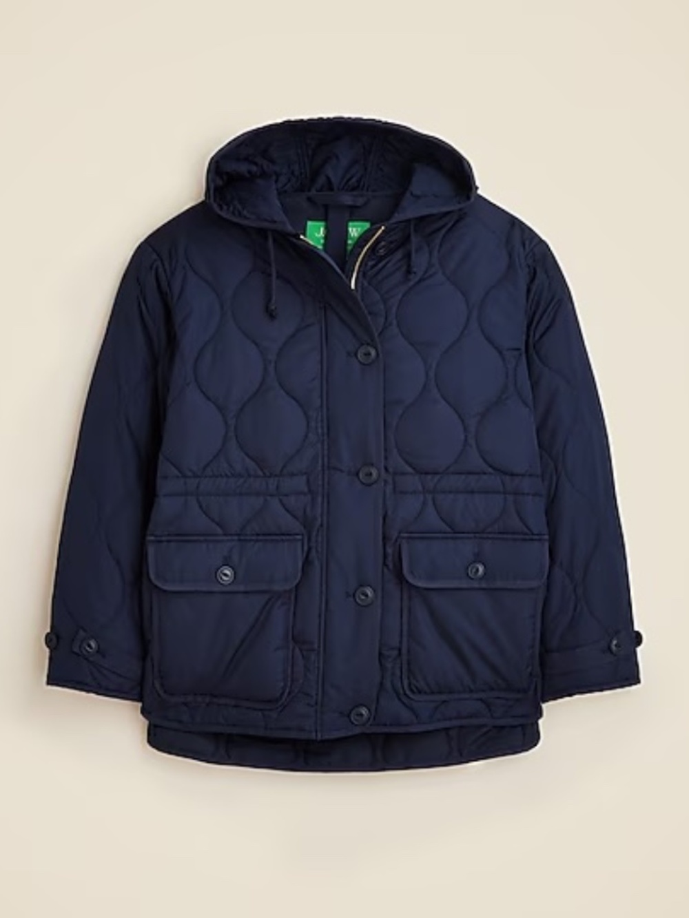 J.Crew Oslo PrimaLoft Quilted Puffer Jacket Navy - Small